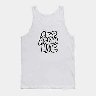 Stop Asian hate Graffiti Typography Tank Top